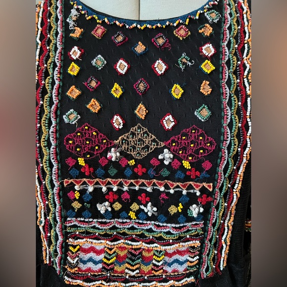 Zara tulle maxi dress with embroidery beadwork - Trafaluc collection - Sz Large - Picture 3 of 3